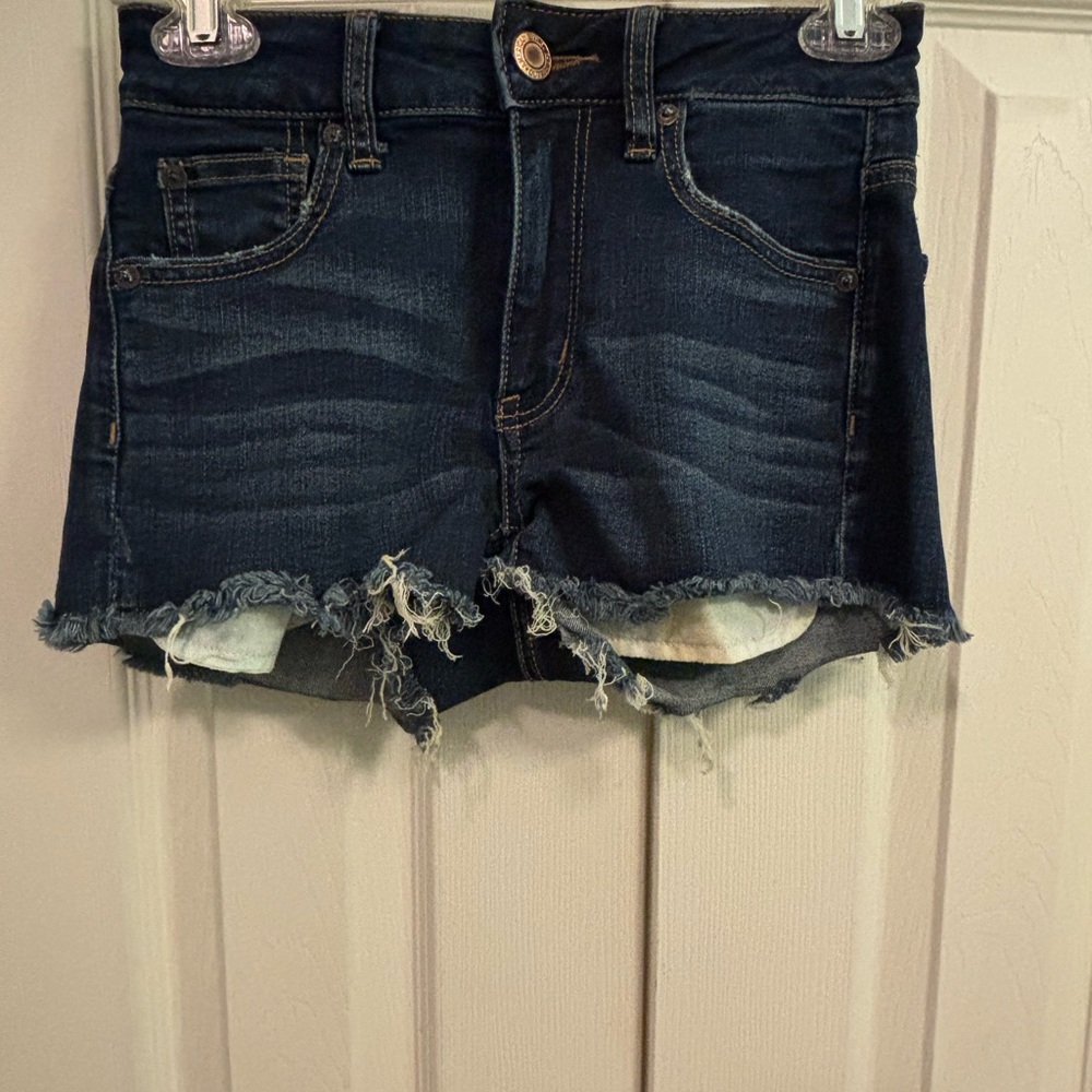 American Eagle Dark Wash Short In size 0